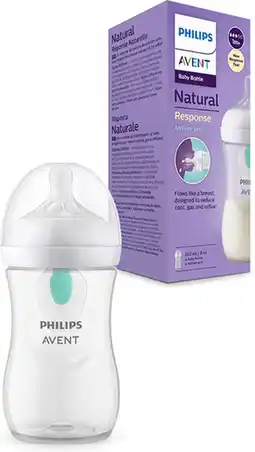 Bol.com Philips Avent Natural Response babyfles 260ml – Flow 3 - Anti-koliek- 1 fles - SCY673/01 aanbieding