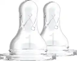 Bol.com Dr. Brown's Options+ Flesspeen - Fase 1 - Smalle halsfles - 2 stuks aanbieding