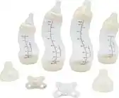 Bol.com Difrax Babypakket - Newborn - Babyflessen, Fopspeen Glow in the Dark - Babyshower aanbieding