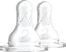 Bol.com Dr. Brown's Options+ Flesspeen - Fase 2 - Smalle halsfles - 2 stuks aanbieding