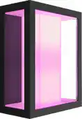 Coolblue Philips Hue Impress muurlamp White and Color zwart breed aanbieding