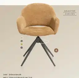 Xooon Finn, armstoel draaibaar - grafiet - stof Livigno - Antraciet aanbieding