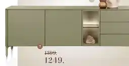 Xooon Trentino, Dressoir 210 cm. - 2-deuren + 3-laden + 2-niches - Creme aanbieding