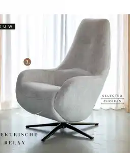 Xooon Arco, relax-fauteuil - 1 motor - verstelbare hoofdsteun - stof Luton - Creme aanbieding