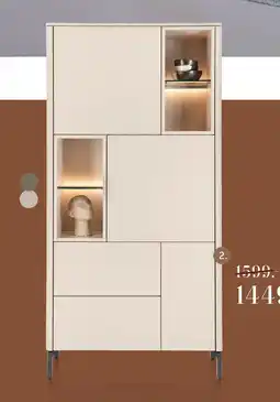 Xooon Trentino, Bergkast 95 cm. - 3-deuren + 2-laden + 4-niches - Creme aanbieding