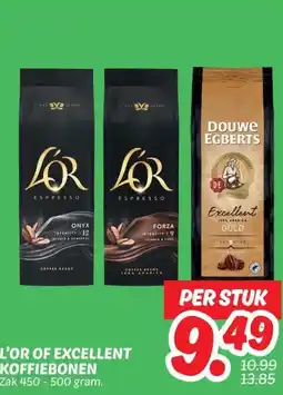 Dekamarkt L'OR OF EXCELLENT 5.98 KOFFIEBONEN aanbieding