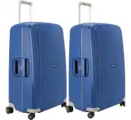 Coolblue Samsonite S'Cure Spinner 75cm Duo Pack Dark Blue aanbieding