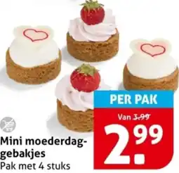 Hoogvliet Mini moederdag gebakjes aanbieding