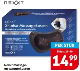 Hoogvliet Nexxt massage en warmtekussen aanbieding