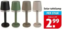 Hoogvliet Solar tafellamp aanbieding