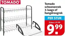 Hoogvliet Tomado schoenenrek 3-laags of hangdroogrek aanbieding