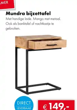 Woonsquare Mundra bijzettafel aanbieding