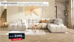 Woonsquare Hoekbank Avalanche aanbieding