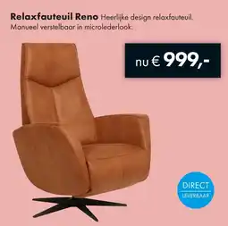 Woonsquare Relaxfauteuil Reno aanbieding