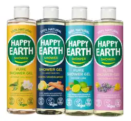 De Online Drogist Happy Earth Natural Shower Gel Combi Pack aanbieding