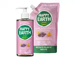 De Online Drogist Happy Earth Lavender Ylang Handzeep + Refill Combi Pack 2 Stuks aanbieding