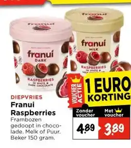 Vomar Voordeelmarkt DIEPVRIES Franui Raspberries aanbieding
