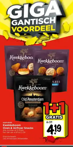 Vomar Voordeelmarkt DIEPVRIES Kwekkeboom Oven & Airfryer Snacks aanbieding