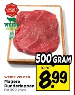 Vomar Voordeelmarkt WEIDE VELDEN Magere Runderlappen aanbieding