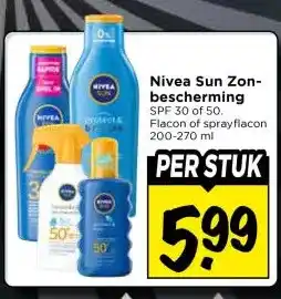 Vomar Voordeelmarkt Nivea Sun Zon- bescherming aanbieding