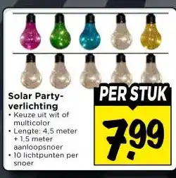 Vomar Voordeelmarkt Solar Party- verlichting aanbieding