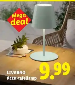 Lidl Livarno accu-tafellamp aanbieding