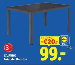 Lidl Livarno Tuintafel Houston aanbieding