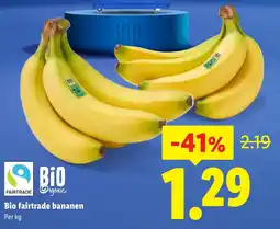 Lidl Bio fairtrade bananen aanbieding