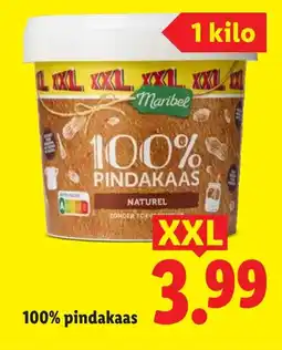 Lidl 100% pindakaas aanbieding