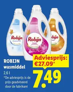 Lidl Robijn wasmiddel aanbieding