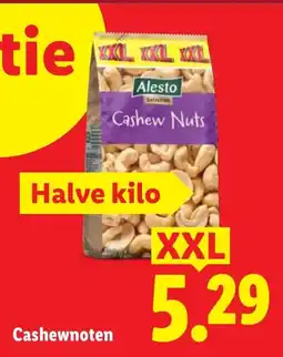 Lidl Cashewnoten XXL aanbieding