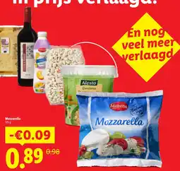 Lidl Mozzarella aanbieding