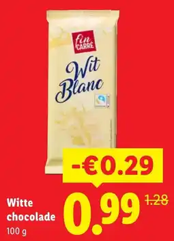 Lidl Witte chocolade aanbieding