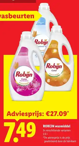 Lidl Robijn wasmiddel aanbieding