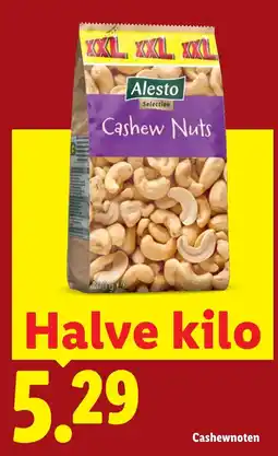 Lidl Cashewnoten aanbieding