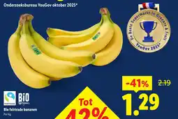 Lidl Bio fairtrade bananen aanbieding