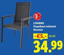 Lidl Livarno Stapelbare tuinstoel Houston aanbieding