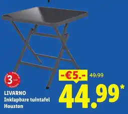 Lidl Livarno inklapbare tuintafel houston aanbieding