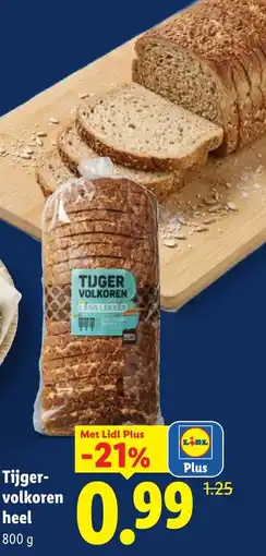 Lidl Tijger volkoren heel aanbieding