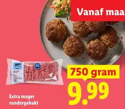 Lidl Extra mager rundergehakt aanbieding