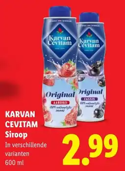 Lidl Karvan Cevitam Siroop aanbieding