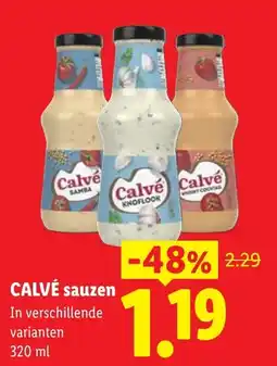 Lidl Calvé sauzen aanbieding