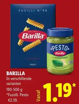 Lidl Barilla aanbieding