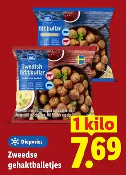 Lidl Zweedse gehaktballetjes aanbieding