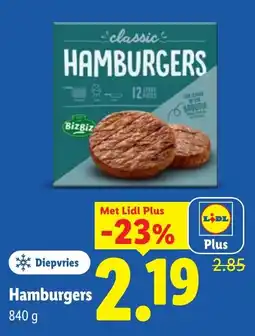Lidl Hamburgers aanbieding