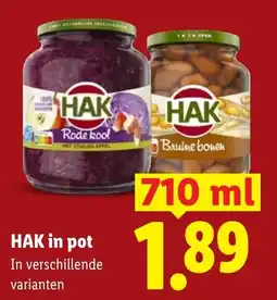Lidl HAK in pot aanbieding
