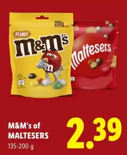 Lidl M&m's of maltesers aanbieding