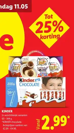 Lidl Kinder aanbieding