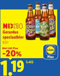 Lidl Gerardus speciaalbier aanbieding