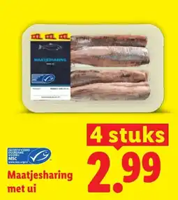 Lidl Maatjesharing met ui aanbieding